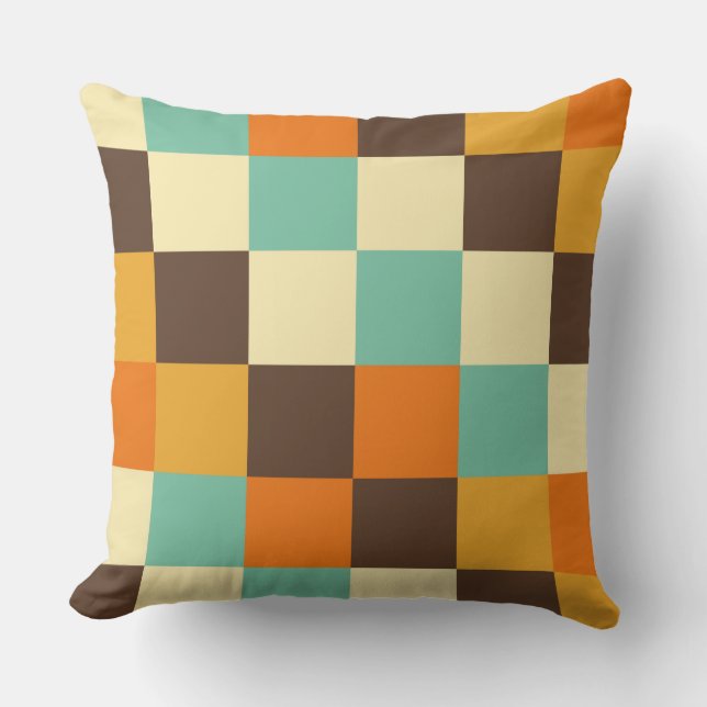 Colourful Squares 05 Cushion (Front)