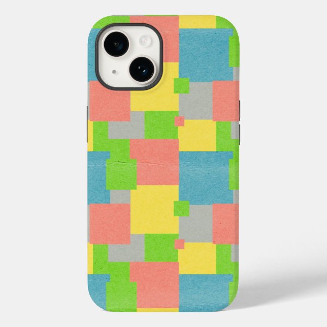 Colourful Squares Case-Mate iPhone Case (Back)