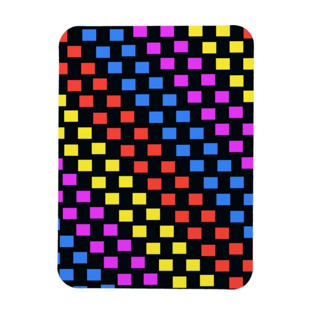 Colourful Squares Magnet (Vertical)