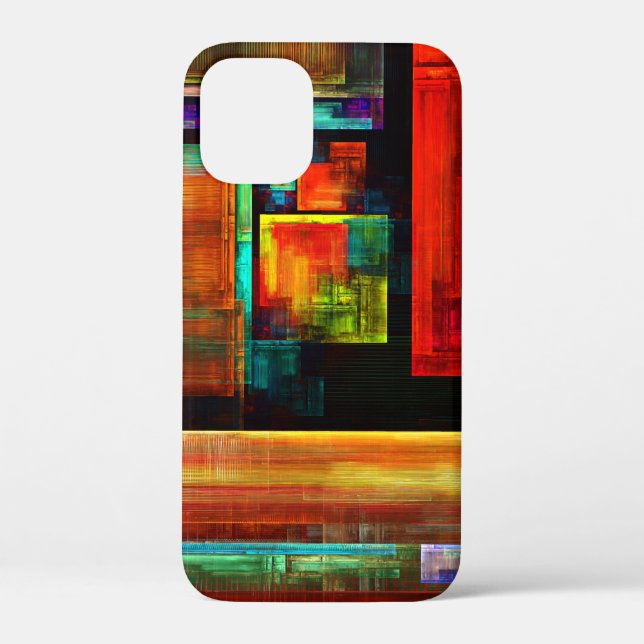 Colourful Squares Modern Abstract Art Pattern #04 Case-Mate iPhone Case (Back)