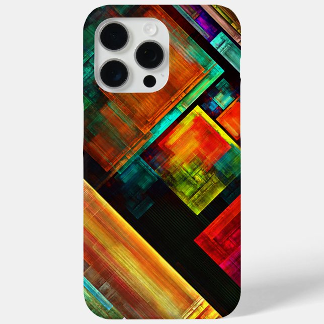 Colourful Squares Modern Abstract Art Pattern #04 Case-Mate iPhone Case (Back)