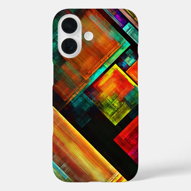 Colourful Squares Modern Abstract Art Pattern #04 Case-Mate iPhone Case (Back)
