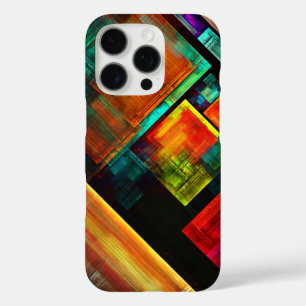 Colourful Squares Modern Abstract Art Pattern #04 iPhone 16 Pro Case