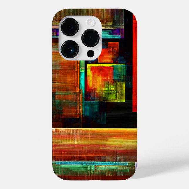 Colourful Squares Modern Abstract Art Pattern #04 Case-Mate iPhone Case (Back)