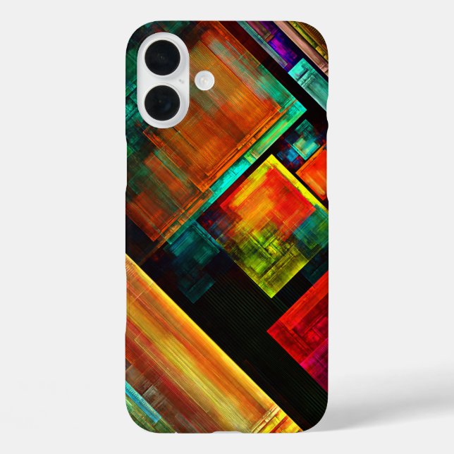 Colourful Squares Modern Abstract Art Pattern #04 Case-Mate iPhone Case (Back)