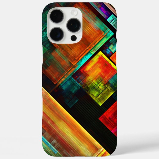 Colourful Squares Modern Abstract Art Pattern #04 Case-Mate iPhone Case (Back)