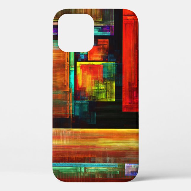 Colourful Squares Modern Abstract Art Pattern #04 Case-Mate iPhone Case (Back)
