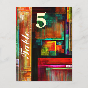 Colourful Squares Modern Abstract Art Pattern #04 Postcard