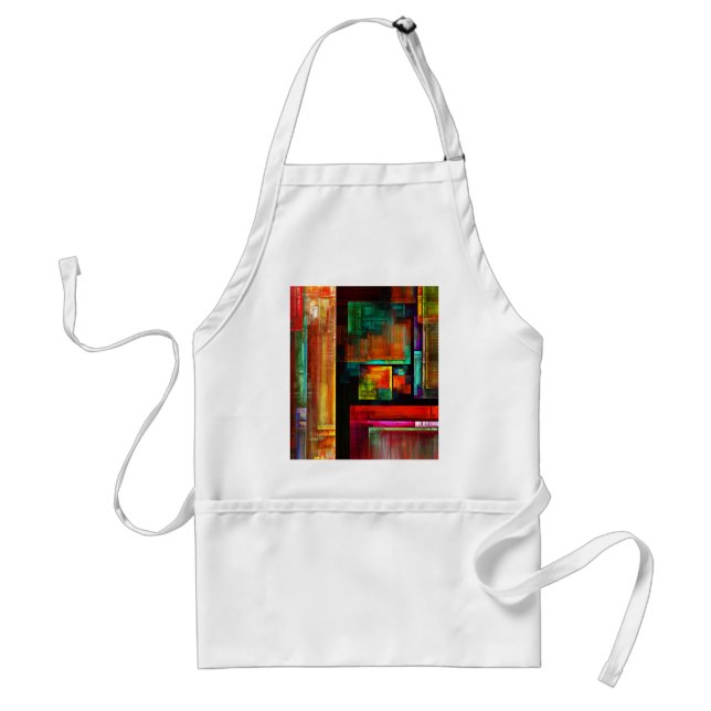 Colourful Squares Modern Abstract Art Pattern #04 Standard Apron (Front)