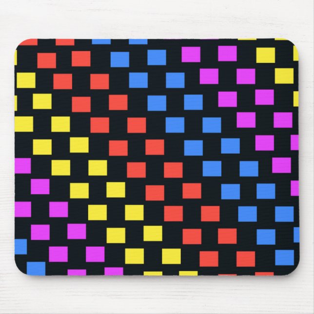 Colourful Squares Mouse Pad (Front)