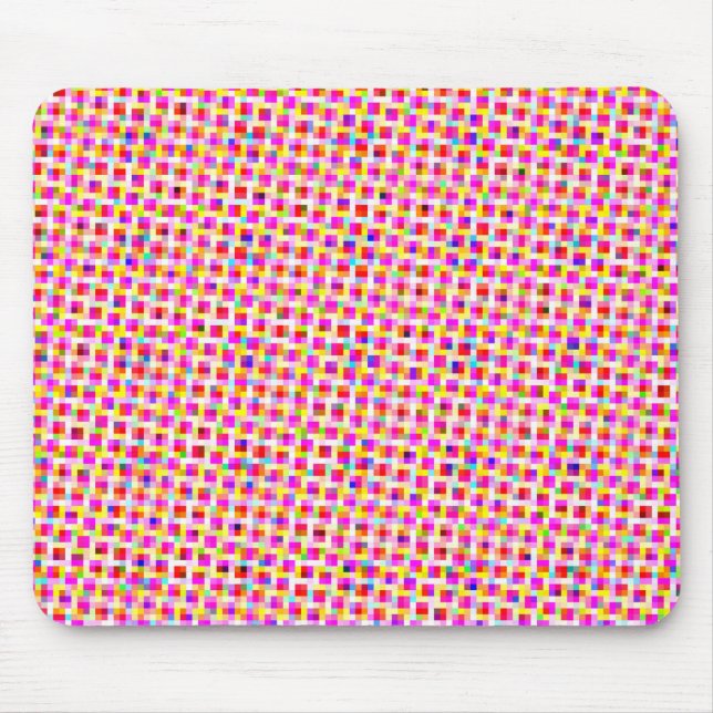 Colourful Squares Mouse Pad (Front)