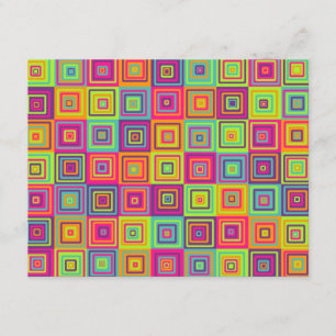 Colourful Squares Pattern Enclosure Card