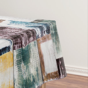 Colourful  squares pattern tablecloth