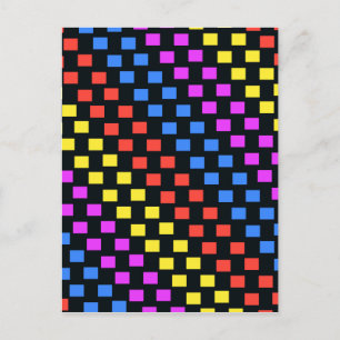 Colourful Squares Postcard