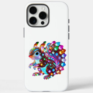 Colourful Squirrel - Nature’s Whimsy in Vibrant Co iPhone 16 Pro Max Case