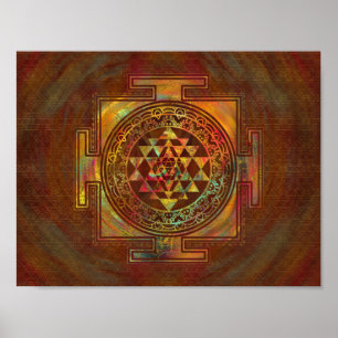 Colourful Sri Yantra  / Sri Chakra Poster