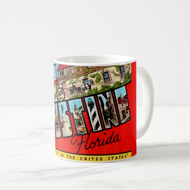 Colourful St Augustine Florida  Coffee Mug (Front Right)