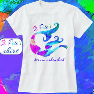 Colourful St. Pete's Florida Mermaid Dream T-Shirt