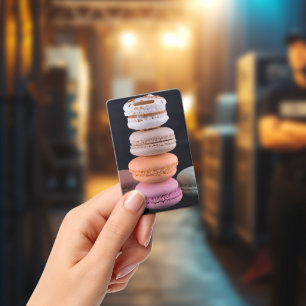 Colourful stack of French Macarons ID Badge