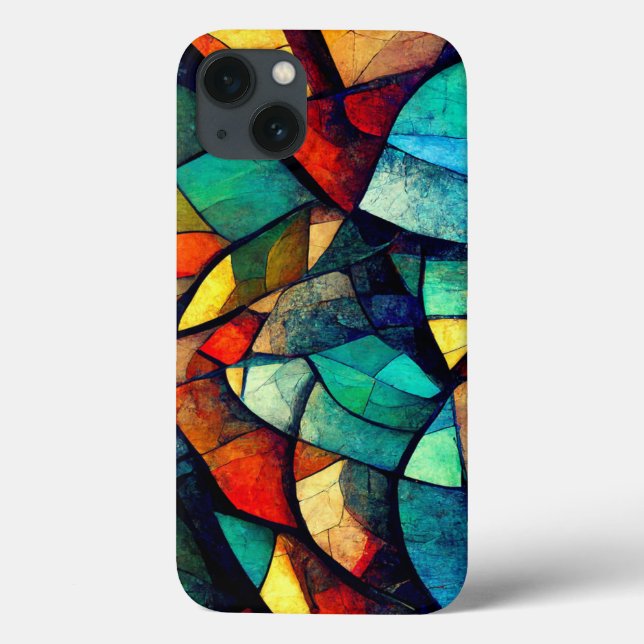Colourful Stained Glass Abstraction Case-Mate iPhone Case (Back)