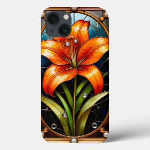 Colourful Stained Glass Flower iPhone 13 Case