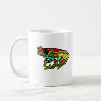 Colourful Stained Glass Frog Mug