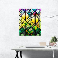 Colourful Stained Glass Illustration