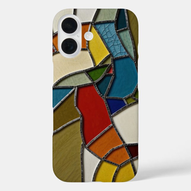Colourful Stained Glass Mosaic Abstraction Case-Mate iPhone Case (Back)