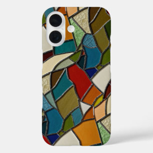 Colourful Stained Glass Mosaic Abstraction iPhone 16 Case