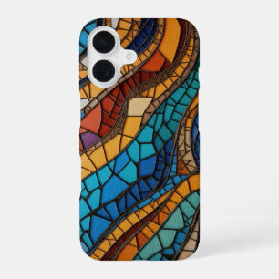Colourful Stained Glass Mosaic Abstraction iPhone 16 Case
