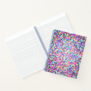 Colourful stained glass notebook