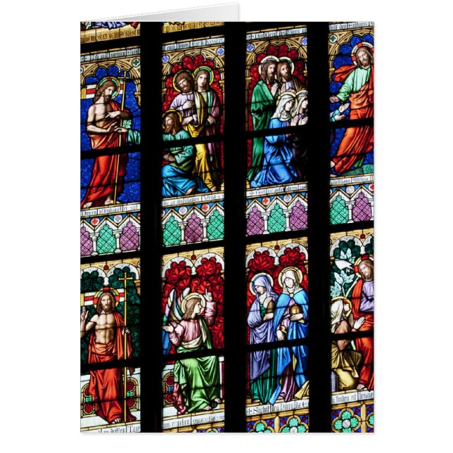 Colourful Stained Glass Window 2/3 (Front)