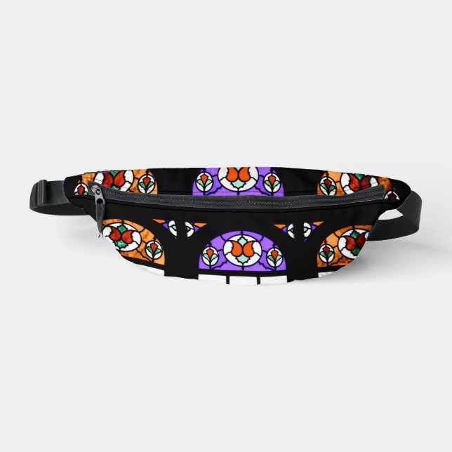 Colourful Stained Glass Window Bum Bags (Front)