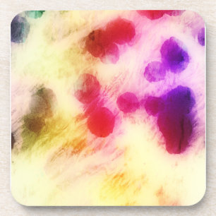 Colourful Stained Tissue Paper Coaster