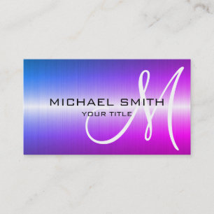 Colourful Stainless Steel Metal Business Card