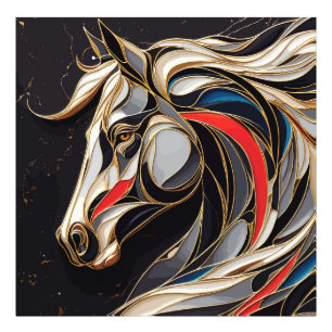 Colourful Stallion Spirit Photo Print