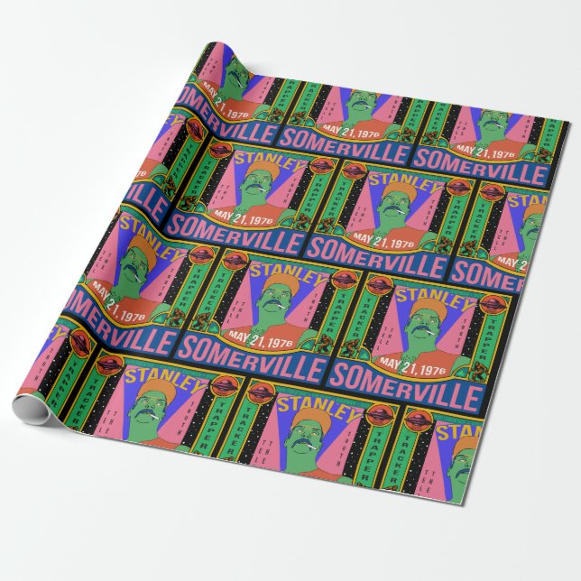 Colourful Stanley Wrapping Paper (Unrolled)