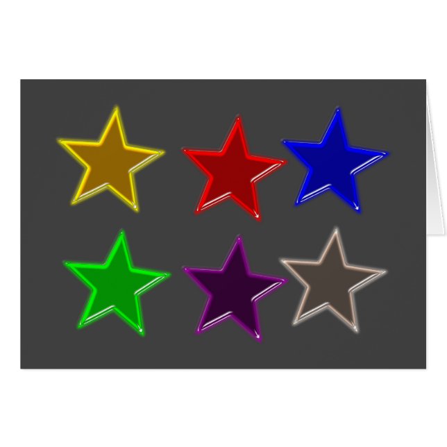 Colourful star buttons (Front Horizontal)
