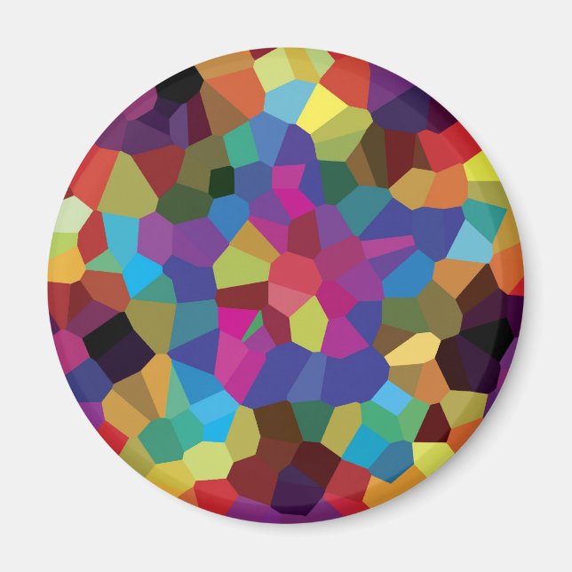 Colourful Star Mosaic Magnet (Front)