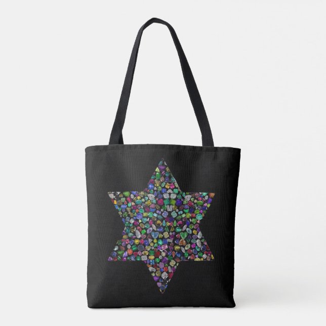 Colourful Star of David Tote Bag (Back)