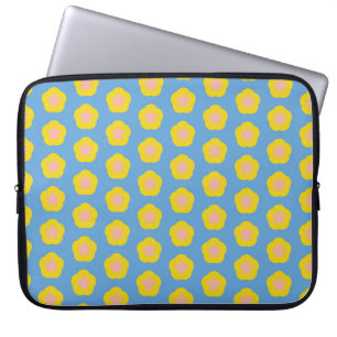 Colourful star pattern vintage backgroundabstract, laptop sleeve