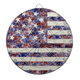 Colourful Star-Spangled Banner America Flag Dartboard