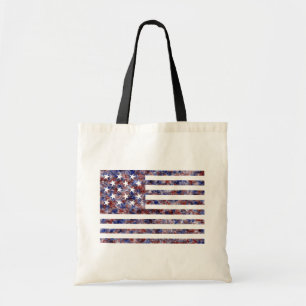 Colourful Star-Spangled Banner America Flag Tote Bag