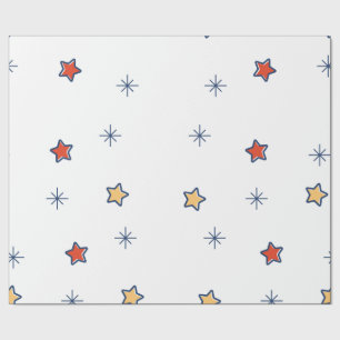 Colourful Star Wrapping Paper