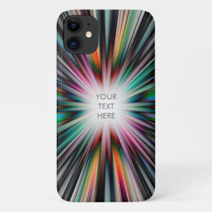 Colourful starburst explosion iPhone 11 case