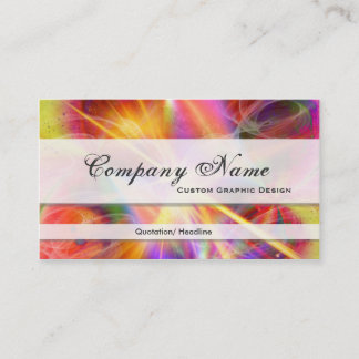 Colourful Starburst Graphic Designer Business Business Card