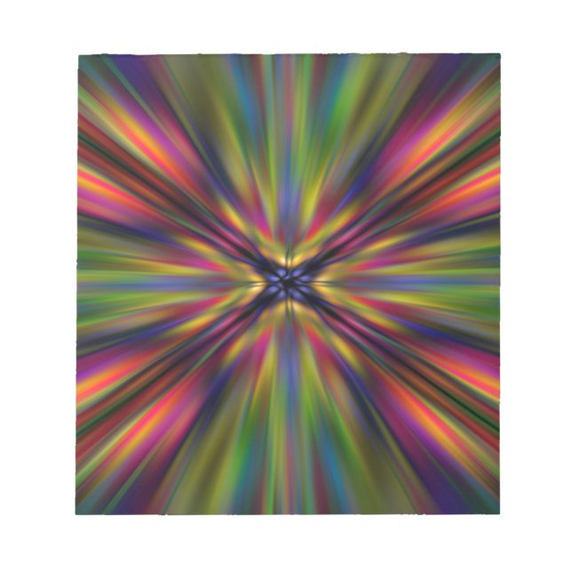 Colourful starburst notepad (Front)