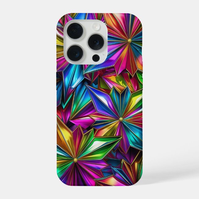 Colourful starbursts Phone Case (Back)