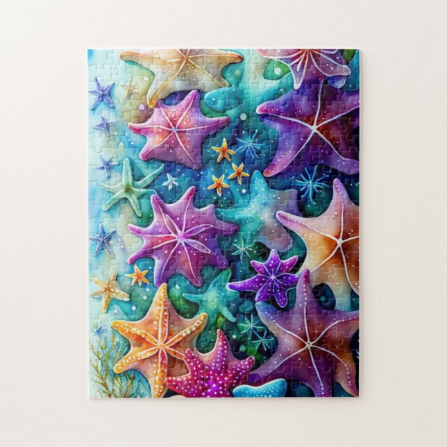 Colourful Starfish  Jigsaw Puzzle (Vertical)