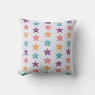 Colourful Starfish Pattern Cushion